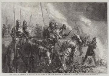 La mattina della battaglia di Agincourt, nella mostra invernale della Society of Painters in Water Colours